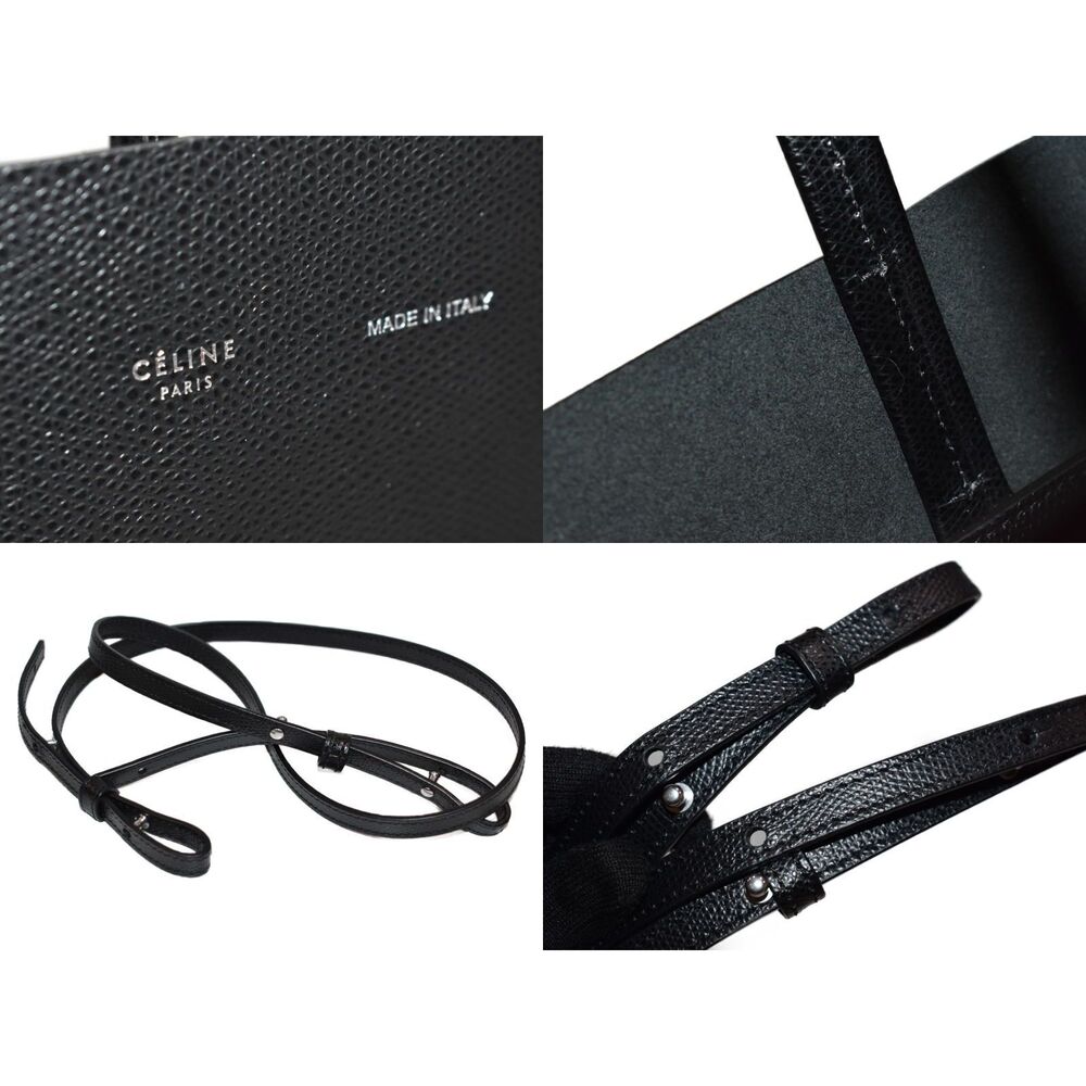 CELINE Cabas Vertical Black Handbag Shoulder Bag Adult Outfit - Picture 7 of 7